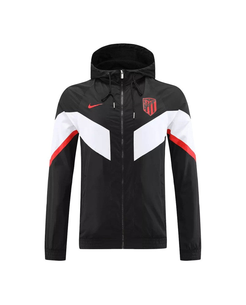 Veste coupe-vent à capuche Atletico Madrid 2022/23 - Noir