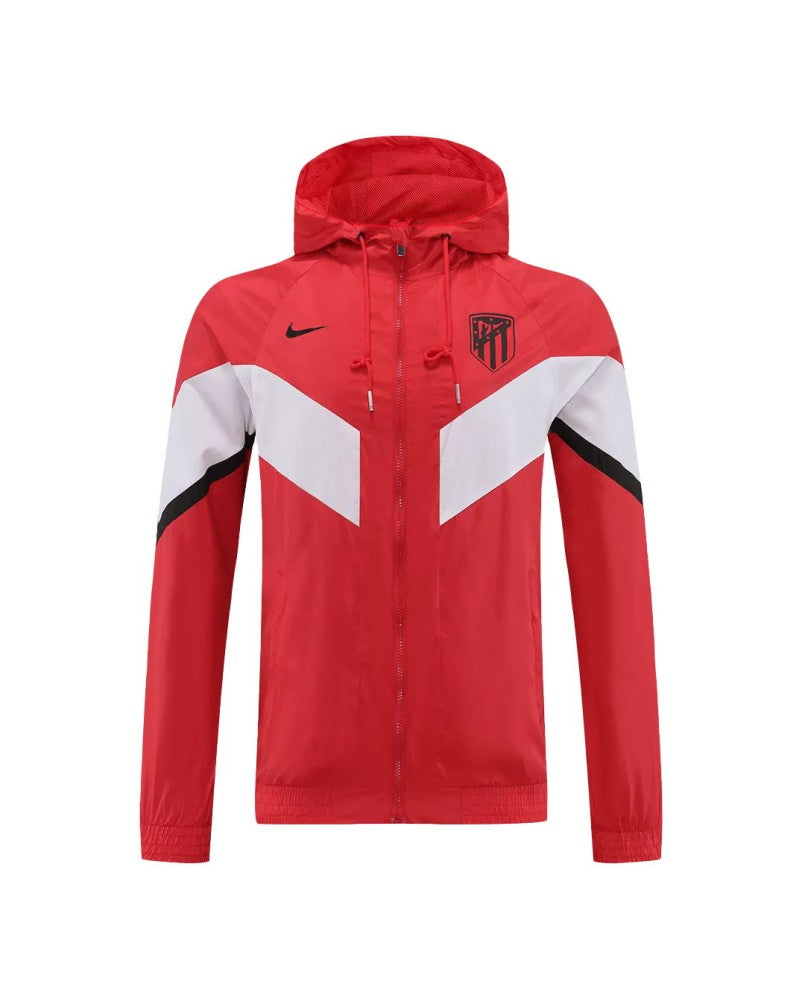 Veste coupe-vent à capuche Atletico Madrid 2022/23 - Rouge et Blanc