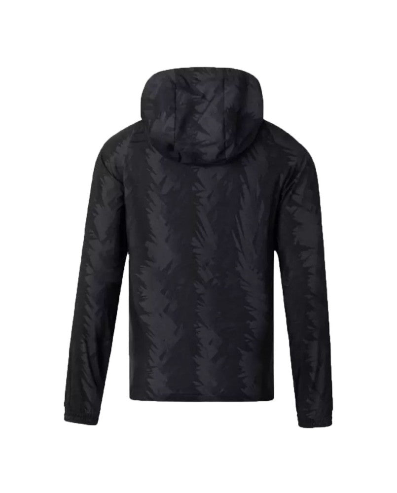 Veste coupe-vent à capuche Juventus 2022 - Noir