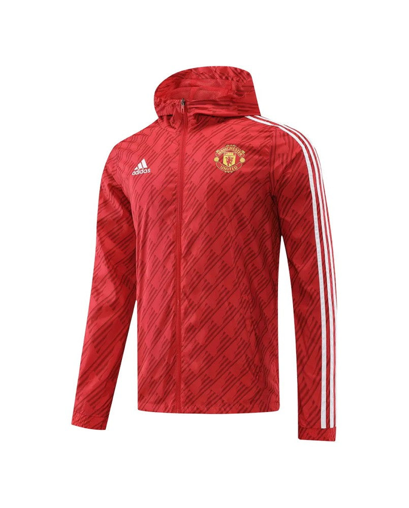 Veste coupe-vent à capuche Manchester United 2022/23 - Rouge