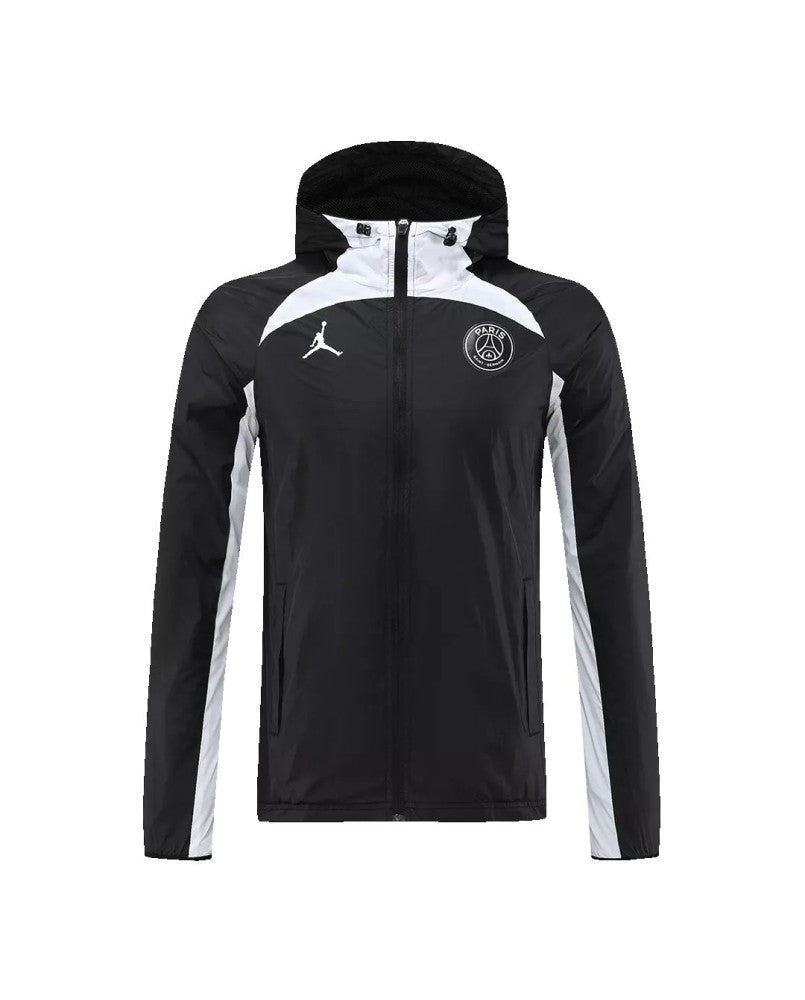 Veste coupe-vent à capuche PSG 2022/23 - Noir