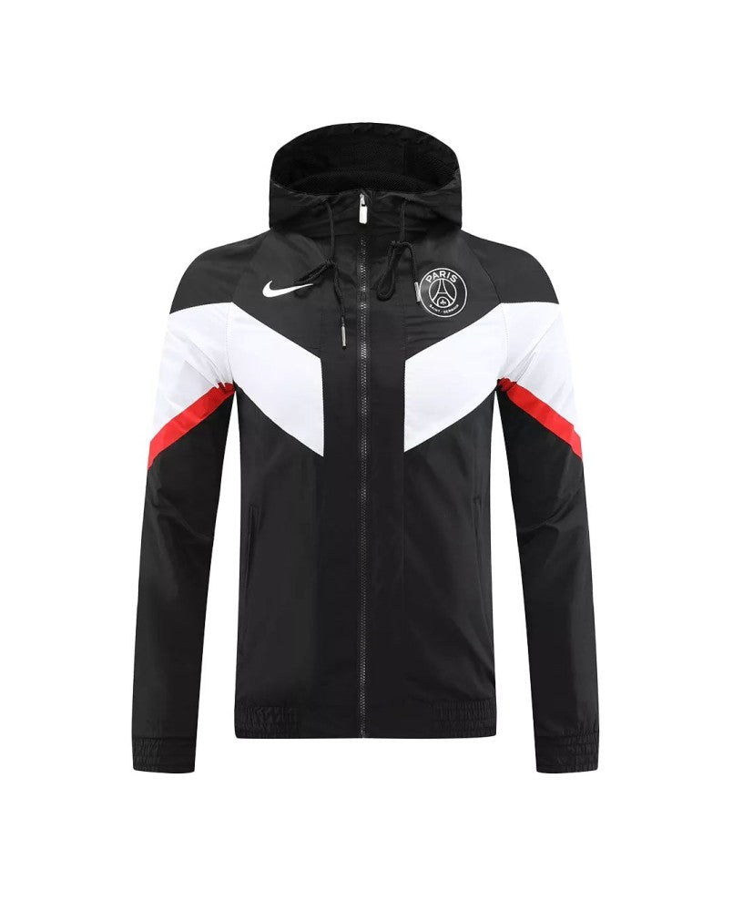 Veste coupe-vent à capuche PSG 2022/23 - Noir