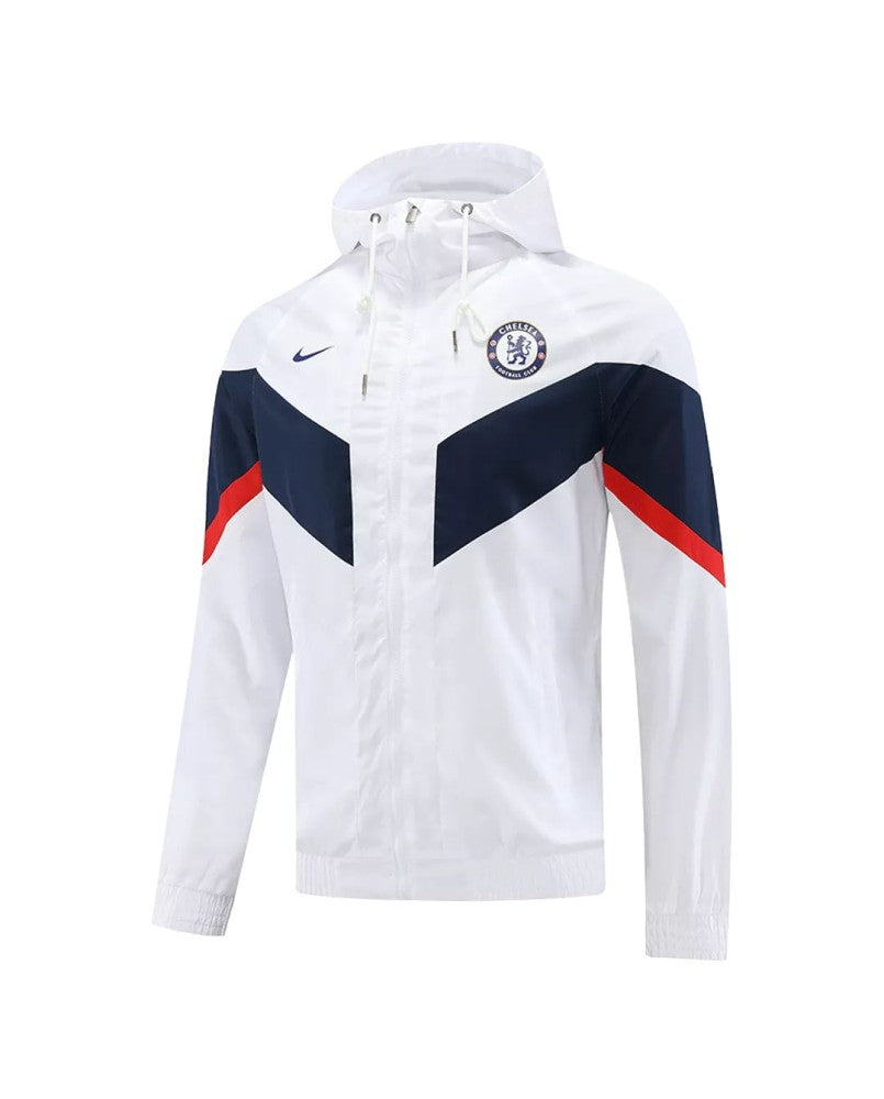Veste coupe-vent à capuche Chelsea 2022/23 - Blanc