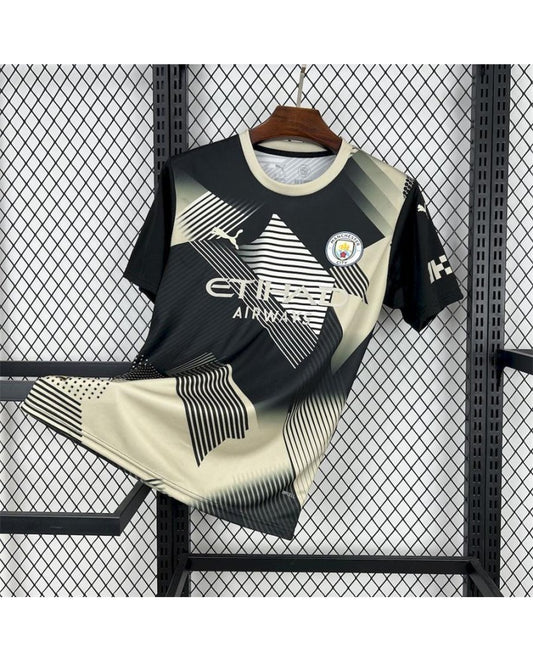 Maillot Manchester City 2025/26 version conceptuelle noir et bleu