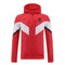 Veste coupe-vent à capuche Atletico Madrid 2022/23 - Rouge et Blanc