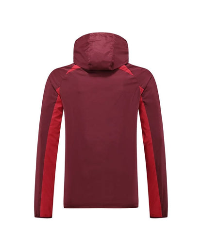 Veste coupe-vent à capuche Barcelone 2022/23 - Rouge