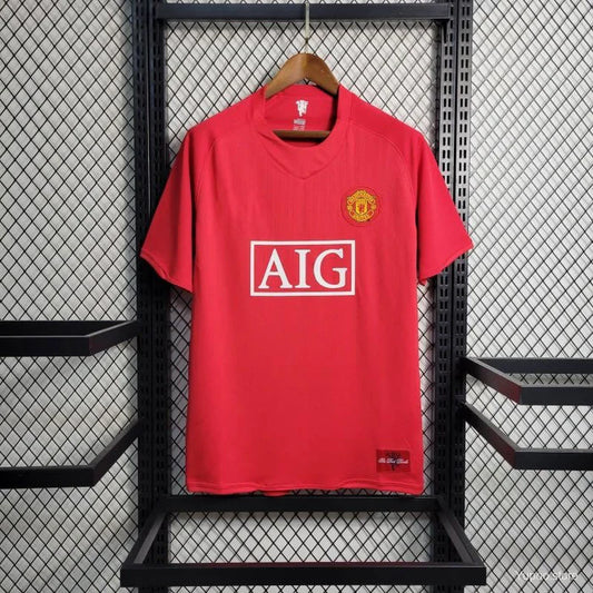 Manchester United maillot Domicile Rétro 2007 2008