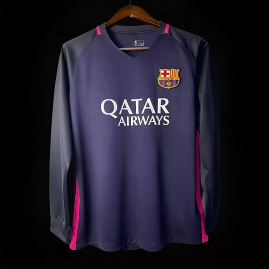 FC Barcelone maillot extérieur Rétro Manches Longues 2016 2017