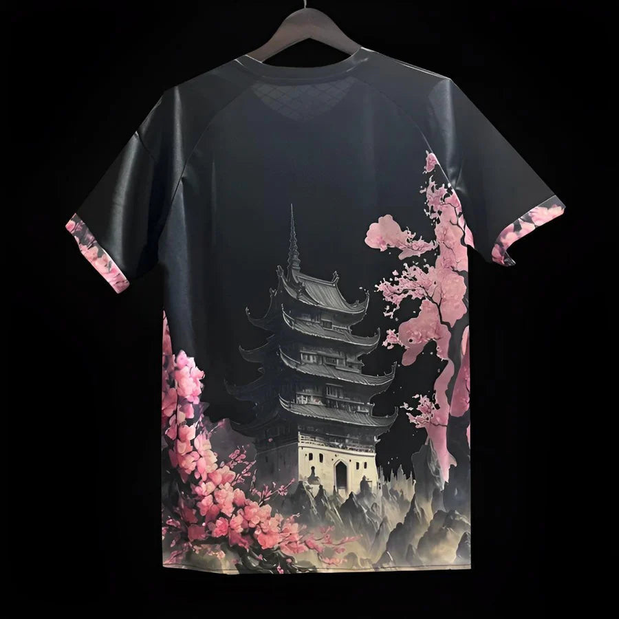 Japon maillot Édition « Dragon Noir et Rose » 2023 2024