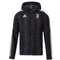 Veste coupe-vent à capuche Juventus 2022 - Noir