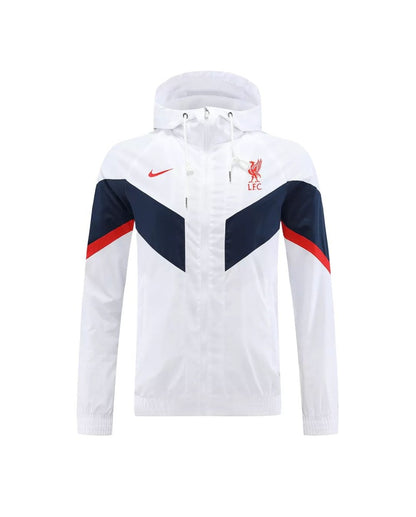 Veste coupe-vent à capuche Liverpool 2022/23 - Blanc