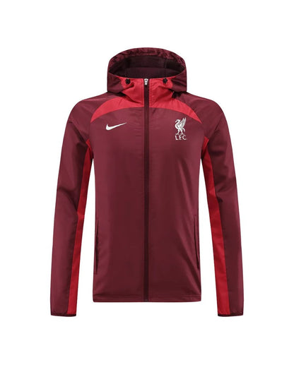 Veste coupe-vent à capuche Liverpool 2022/23 - Rouge
