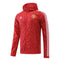 Veste coupe-vent à capuche Manchester United 2022/23 - Rouge