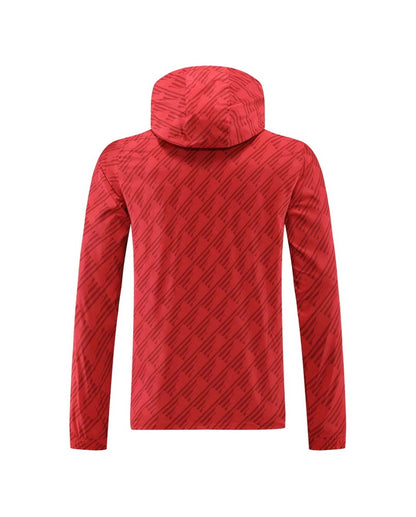 Veste coupe-vent à capuche Manchester United 2022/23 - Rouge