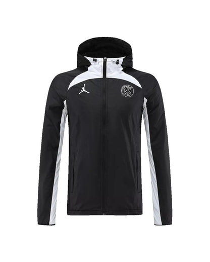 Veste coupe-vent à capuche PSG 2022/23 - Noir