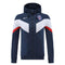 Veste coupe-vent à capuche PSG 2022/23 - Marine&Blanc