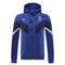 Veste coupe-vent à capuche PSG 2022/23 - Bleu