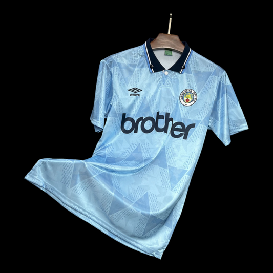 Manchester City Maillot Domicile Rétro 1989/91